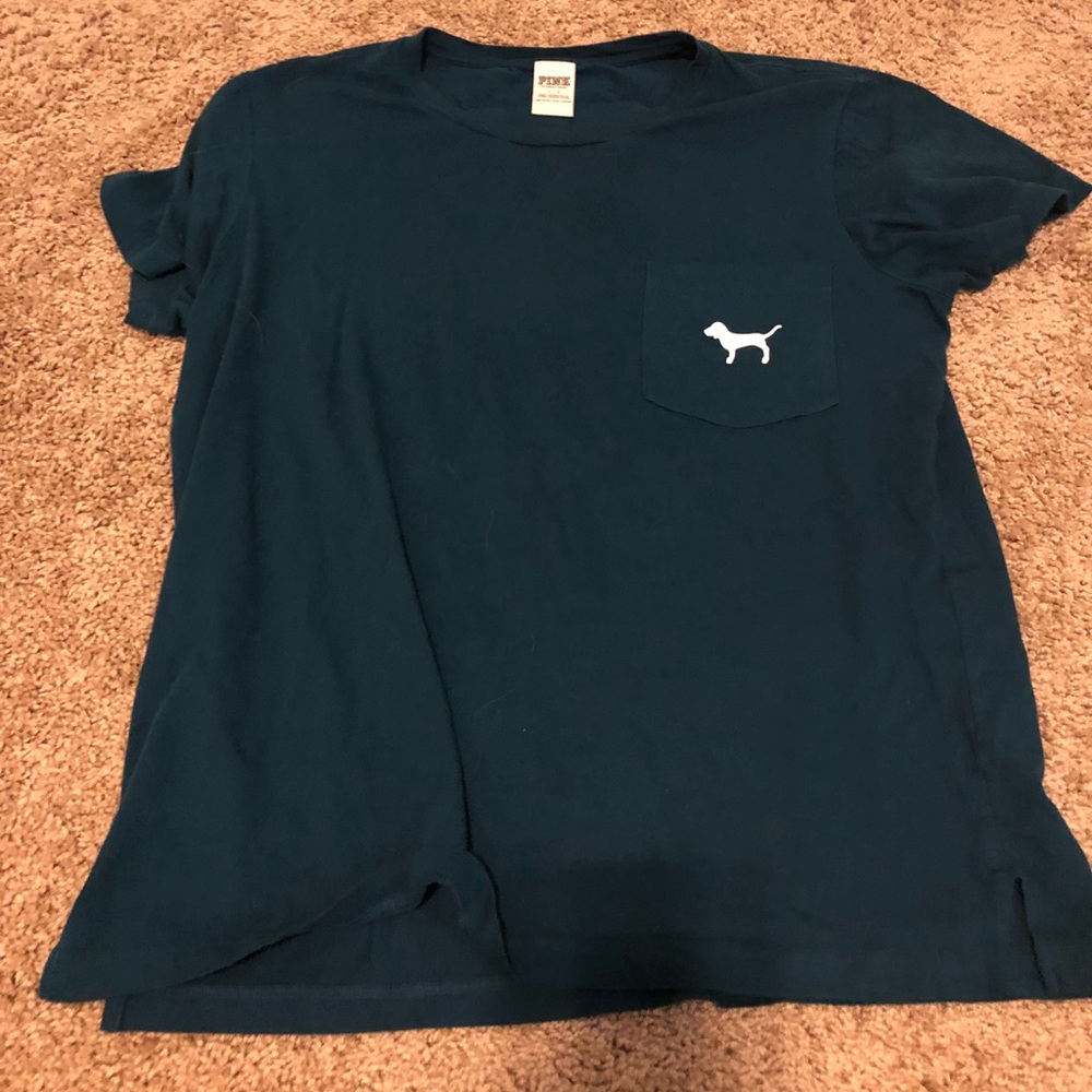 Pink pocket t